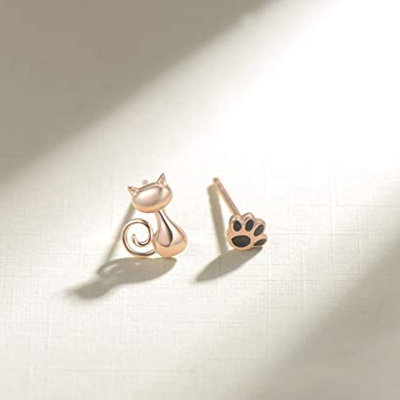 Gorgeous Rose Gold Earrings For Cat Lovers! – Meow As Fluff