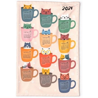 cat kitchen towels