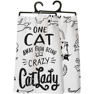 cat kitchen towels
