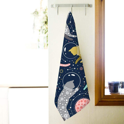 cat bathroom hand towels