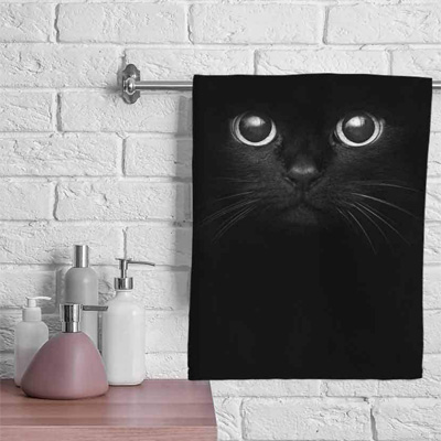 cat bathroom hand towels