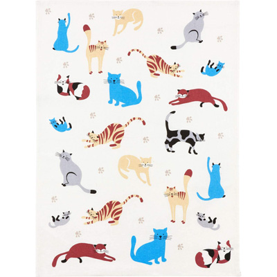 cat kitchen towels