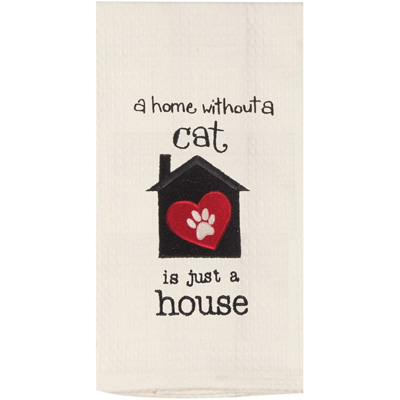 cat kitchen towels