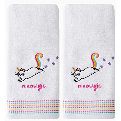 cat bathroom hand towels