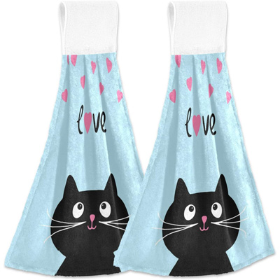 cat kitchen towels