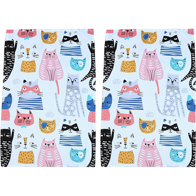 cat kitchen towels