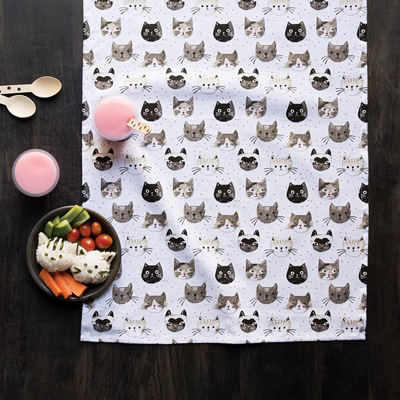cat kitchen towels