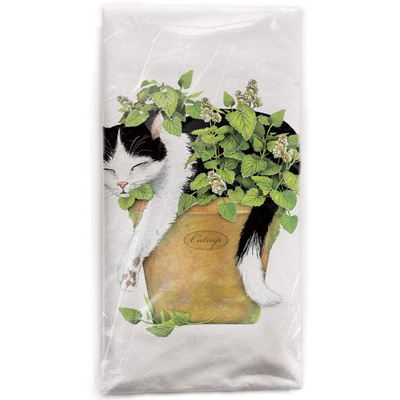 cat kitchen towels