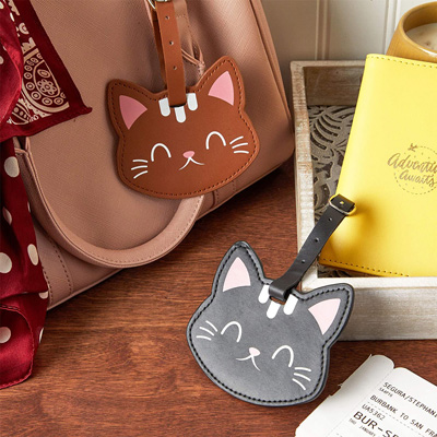 Cat Luggage Tags For Feline Fanatics Who Love To Travel – Meow As Fluff