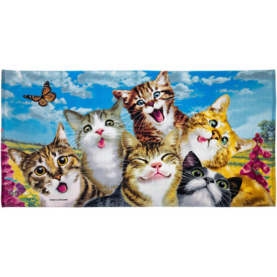 Cat Beach Towels