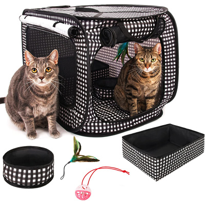 portable cat kennels crates and playpens