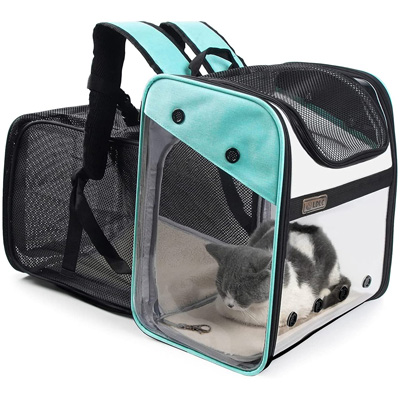  Apollo Walker Pet Carrier Backpack for Large/Small Cats and  Dogs, Puppies, Safety Features and Cushion Back Support for Travel, Hiking,  Outdoor Use (Gray-Expandable) : Pet Supplies