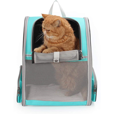 APOLLO WALKER Pet Carrier Backpack for Small Cats and Dogs, Puppies,  Two-Sided Entry, Safety Features and Cushion Back Support for Travel,  Hiking