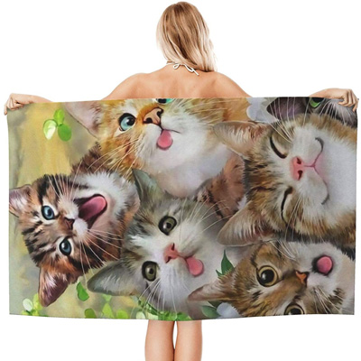 Cat Beach Towels