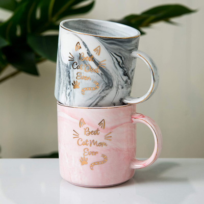 Cute Cat Cups Coffee Glass Mugs Cat Gifts for Cat Lovers Women