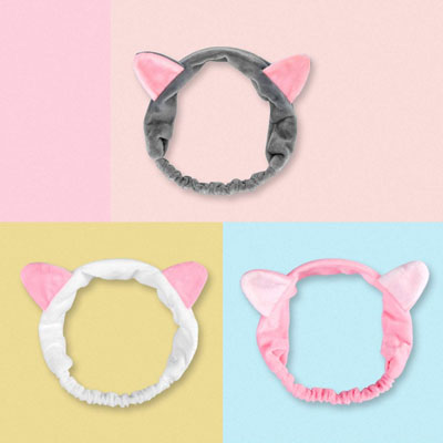 Cat Ear Headband, Spa Headband, Beauty Headband, Makeup Headband, Skincare
