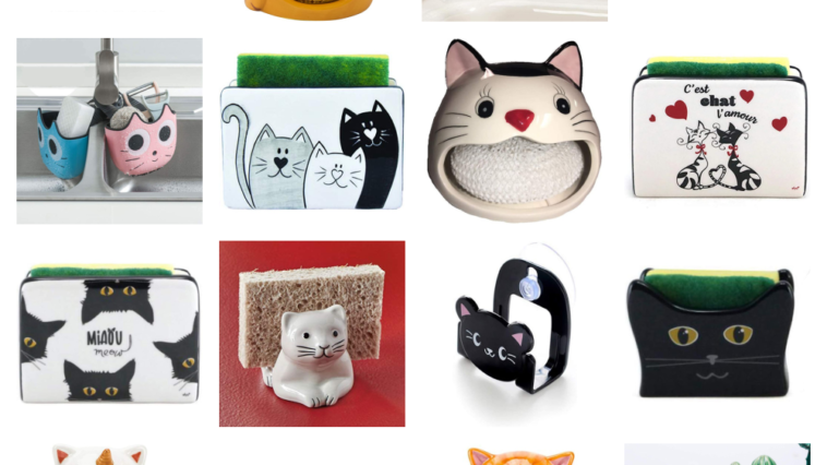 cat sponge holders feature