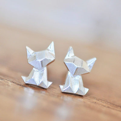 unique cat earrings
