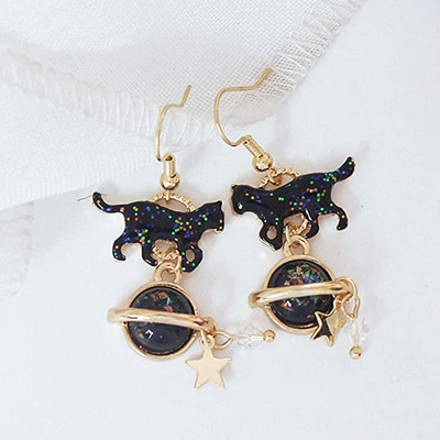unique cat earrings