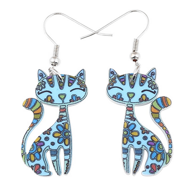 unique cat earrings