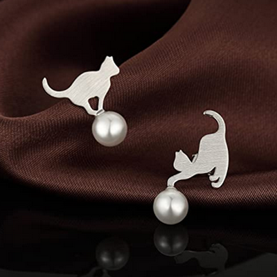 unique cat earrings