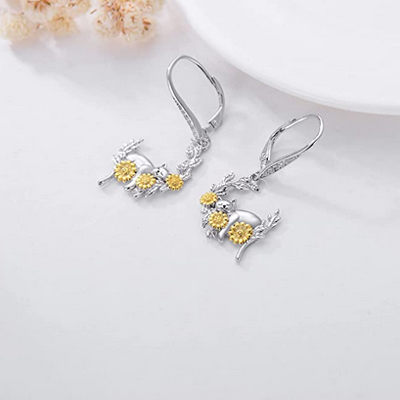 unique cat earrings
