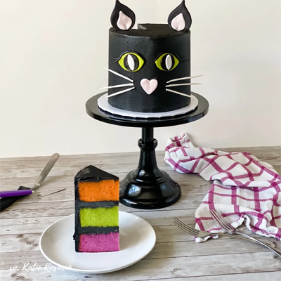 halloween cat cakes