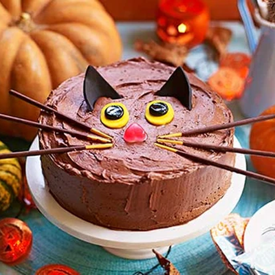 halloween cat cakes