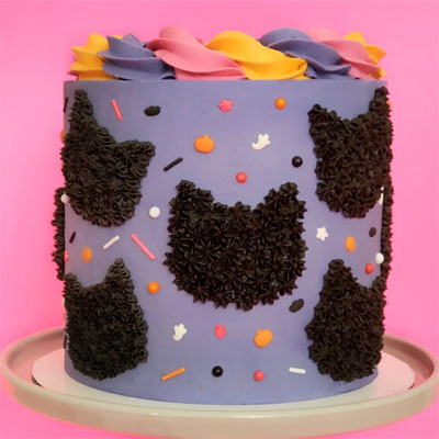 halloween cat cakes
