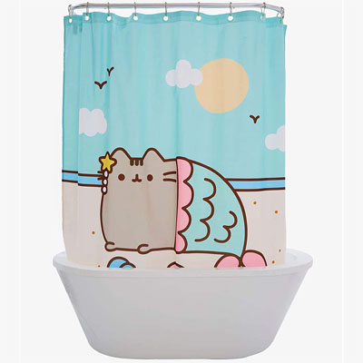 cat shower curtain