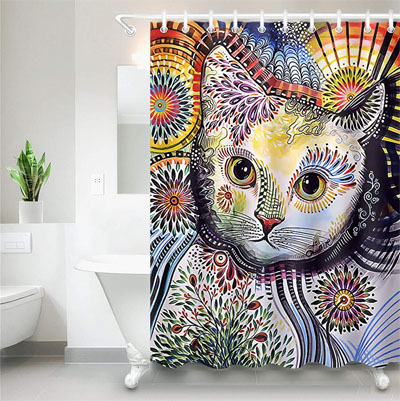 Stylish And Fun Shower Curtains For Cat Lovers! – Meow As Fluff