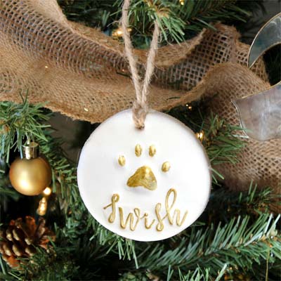 diy cat christmas ornmanents