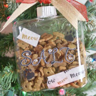 diy cat christmas ornmanents