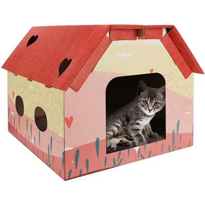 Quirky And Cool Cardboard Cat Houses – Meow As Fluff