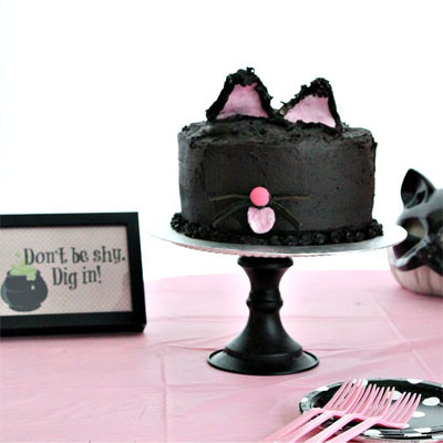 halloween cat cakes
