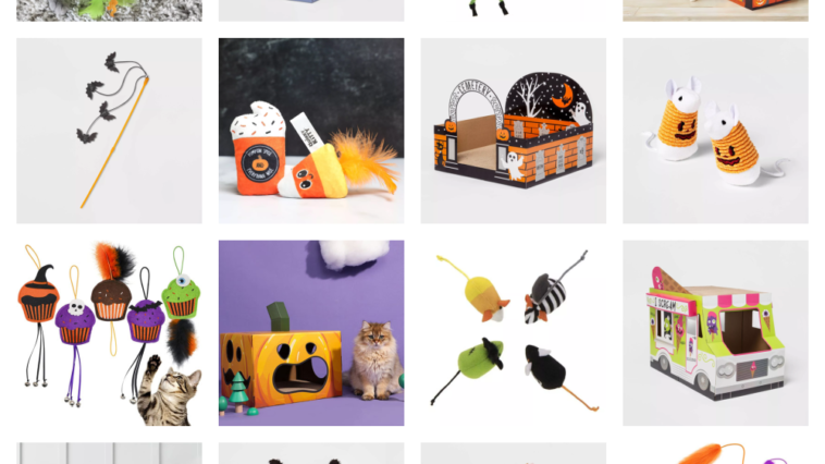 Halloween Cat Toys, Houses, And Scratchers feature