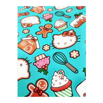 HELLO KITTY WRAPPING PAPER ROLL GIFT CHRISTMAS HOLIDAY 20 SQUARE