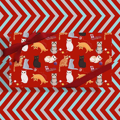 Red Holiday Wrapping Paper