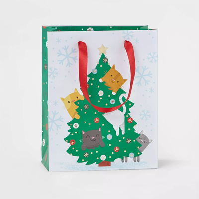 Cat Christmas Gift bag