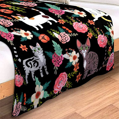cat throw blanket