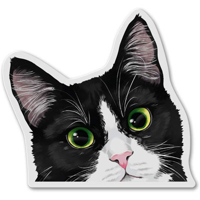 tuxedo cat magnet
