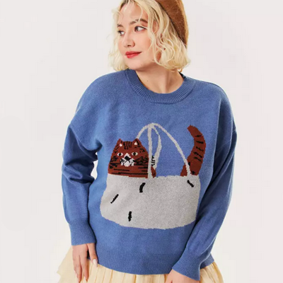 cat sweaters cardigans and vests for women