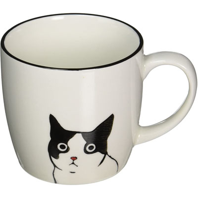 tuxedo cat mug
