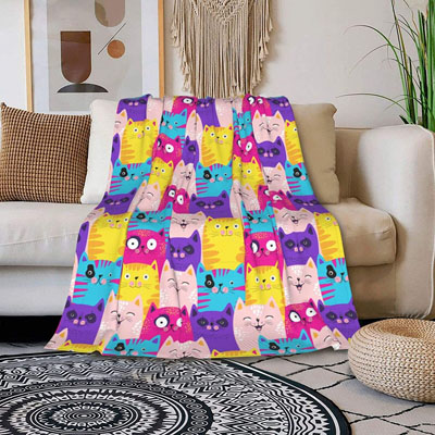 cat throw blanket