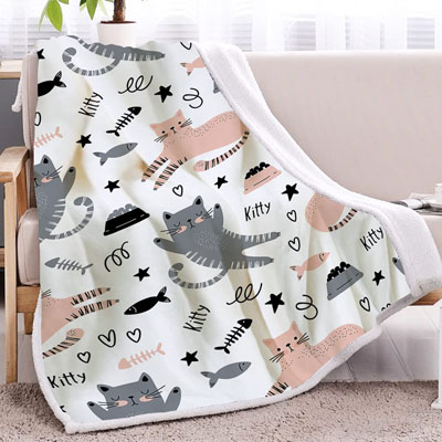 cat throw blanket
