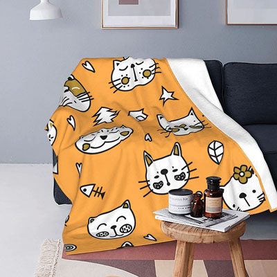 cat throw blanket