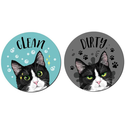 tuxedo cat dishwasher magnets