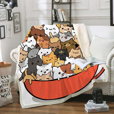 cat throw blanket