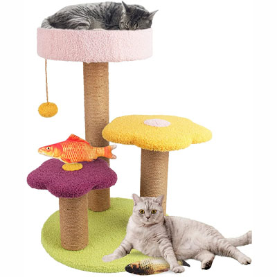 Flower Cat Trees And Scratching Posts