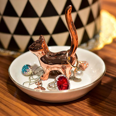 Cat ring hot sale holder dish